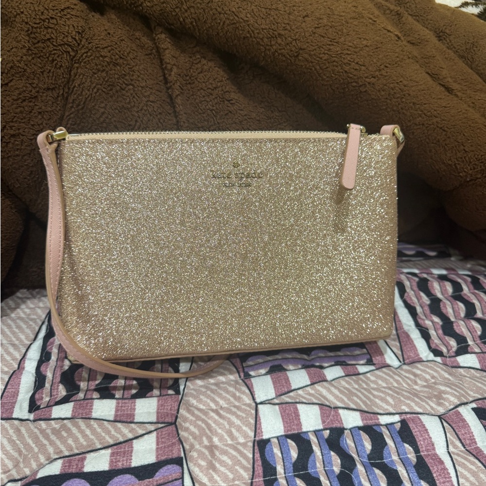Kate Spade Joeley glitter crossbody mini bag